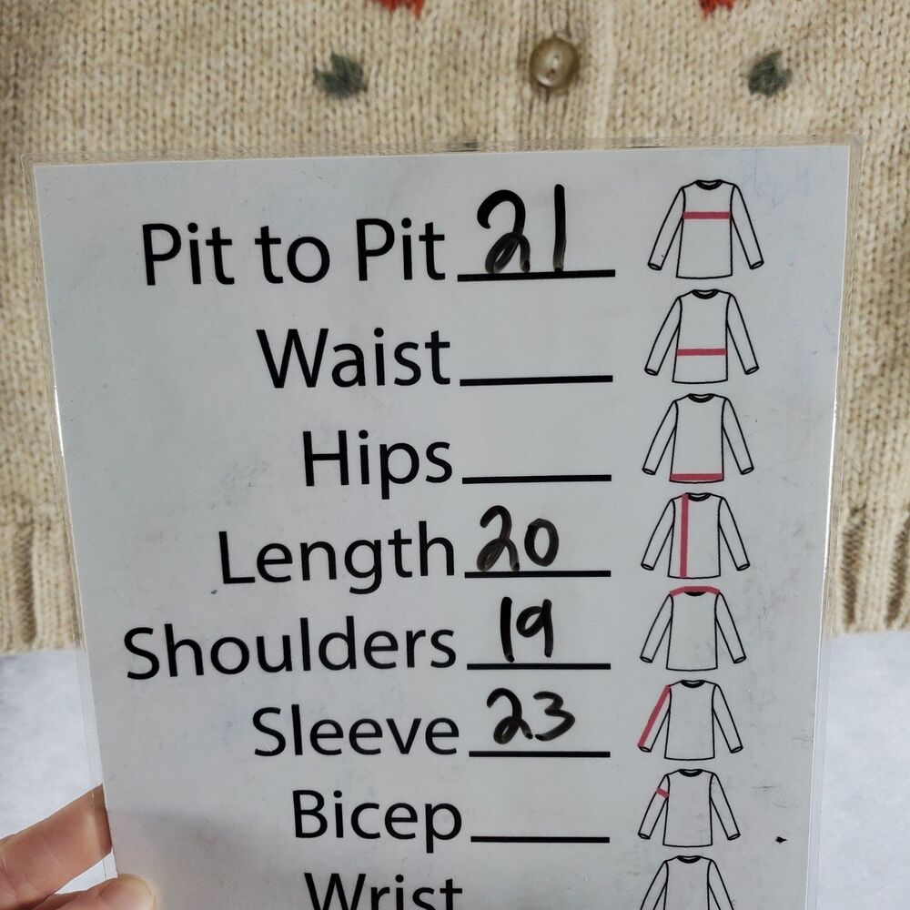 L Ann Taylor Denim Wool Blend Cardigan Sweater Collar Button Floral Embroidered - Picture 3 of 10